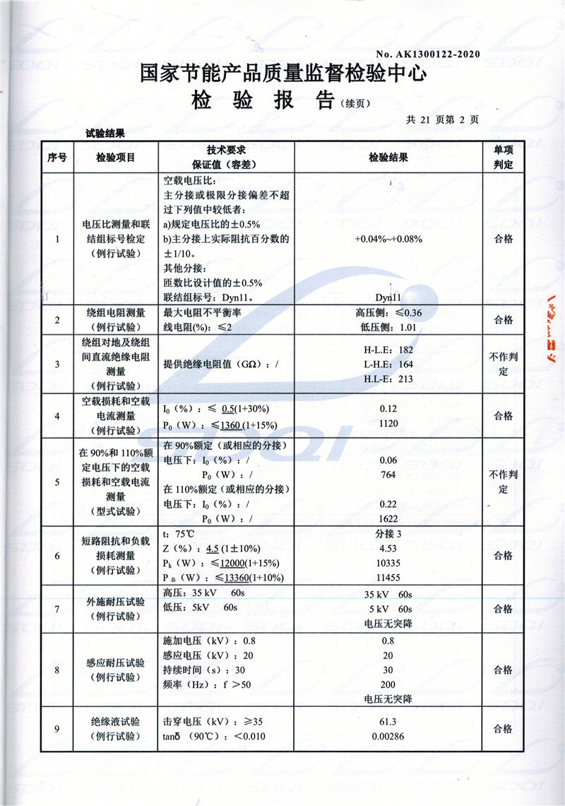 高低压试验报告-S11-1250淮北淮北淮北油浸式变压器-2.jpg